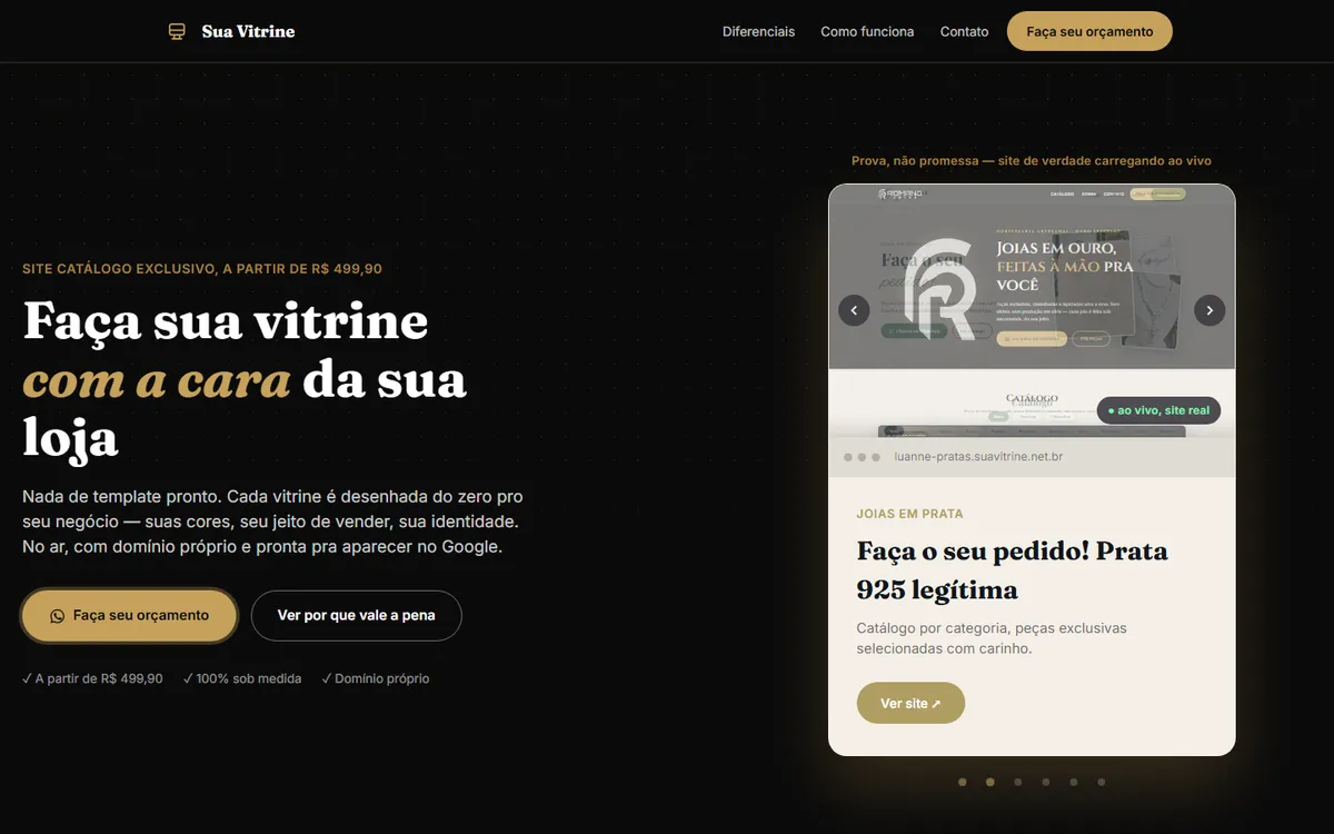 Sua Vitrine